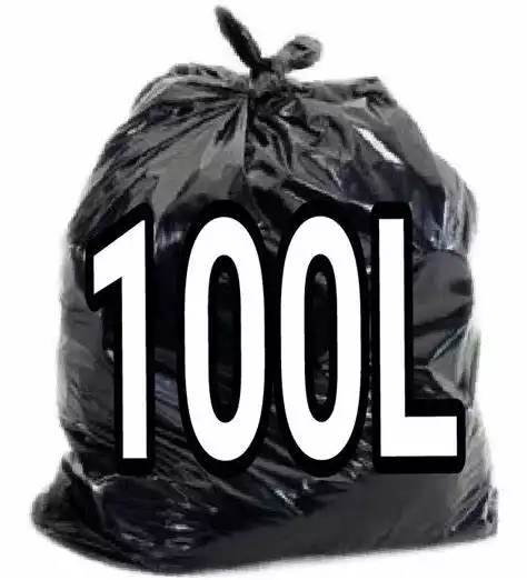 COD4 - SACO PARA LIXO PRETO 100LTS - 75 X 90 X 0,8 micras C/100