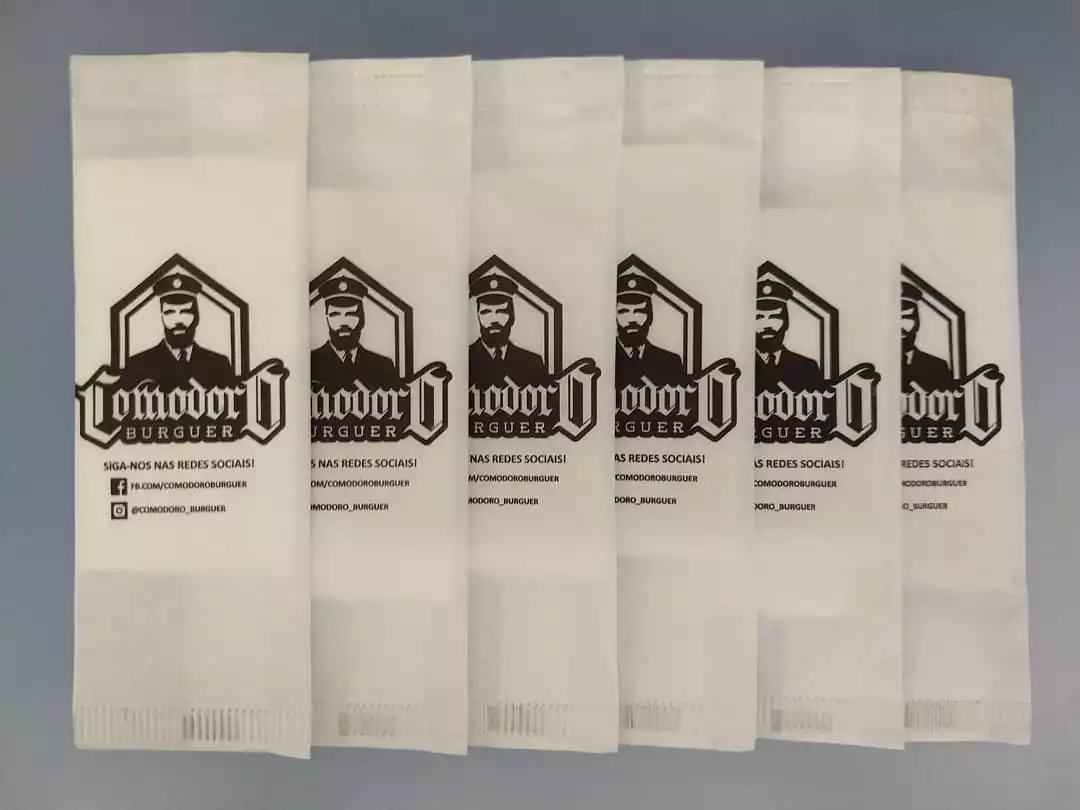 10.000 Guardanapos Embalado Personalizado em 1COR - 10.000UN DE SACHE X2 (20.000 GUARDANAPOS)