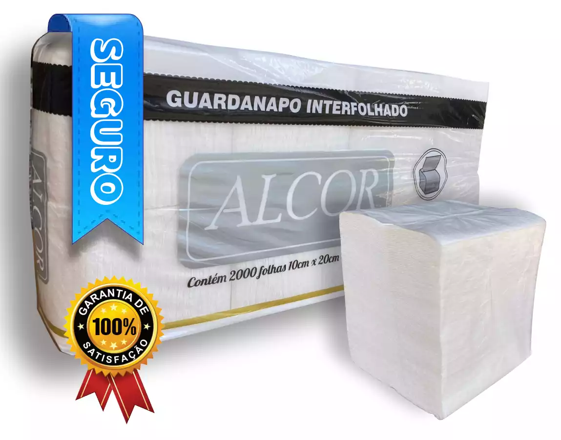 GUARDANAPO INTERFOLHAS MODELO CAI CAI - 10.000 FOLHAS