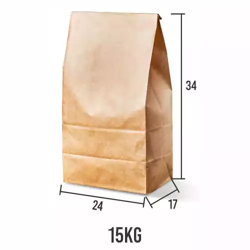 SOS 10 SACO KRAFT SOS DELIVERY 24Fx17sx34a SEM IMPRESSÃO C/200