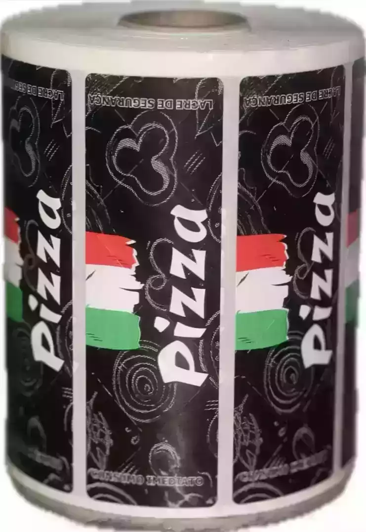 Lacre de Segurança Arte NOVA PIZZA Rolo C/1.000UN