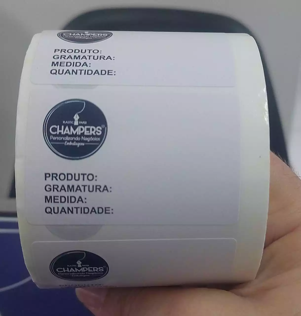 10.000 ETIQUETA RETANGULAR DE 4X6CM PERSONALIZADO EM 2 CORES