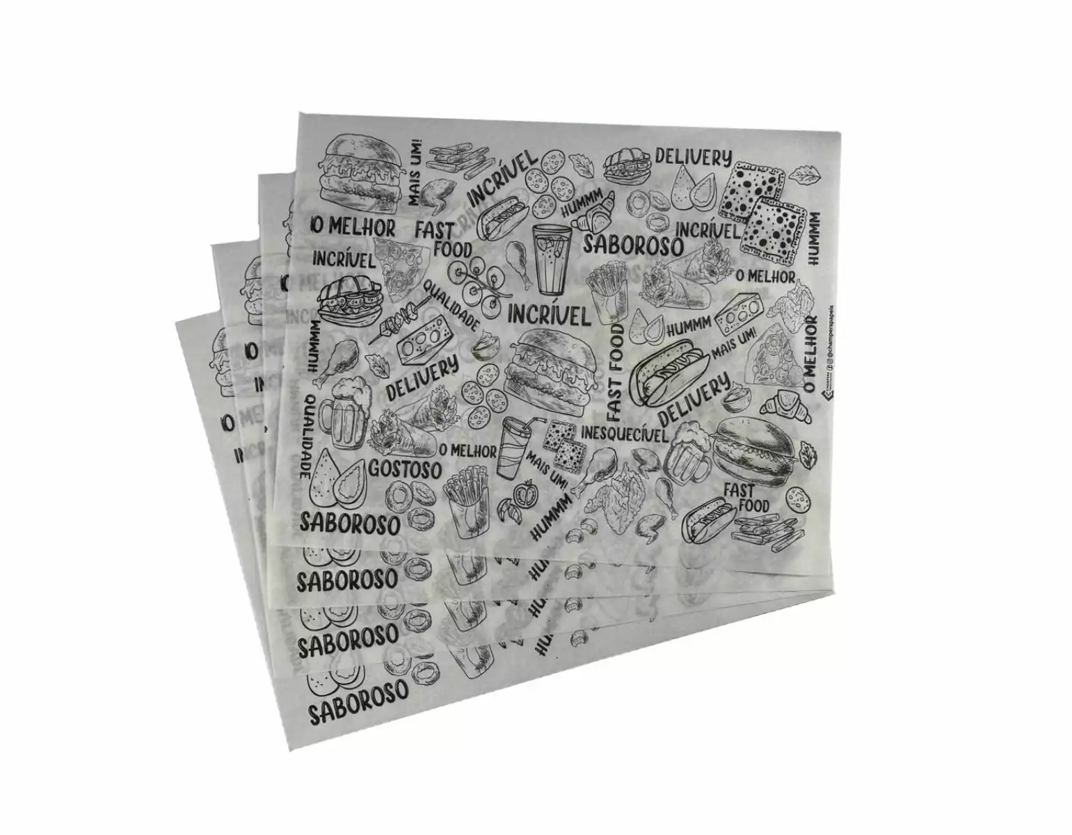 FUNDO BANDEJA - ARTE CHAMPERS - 25X20 C/1.000UN