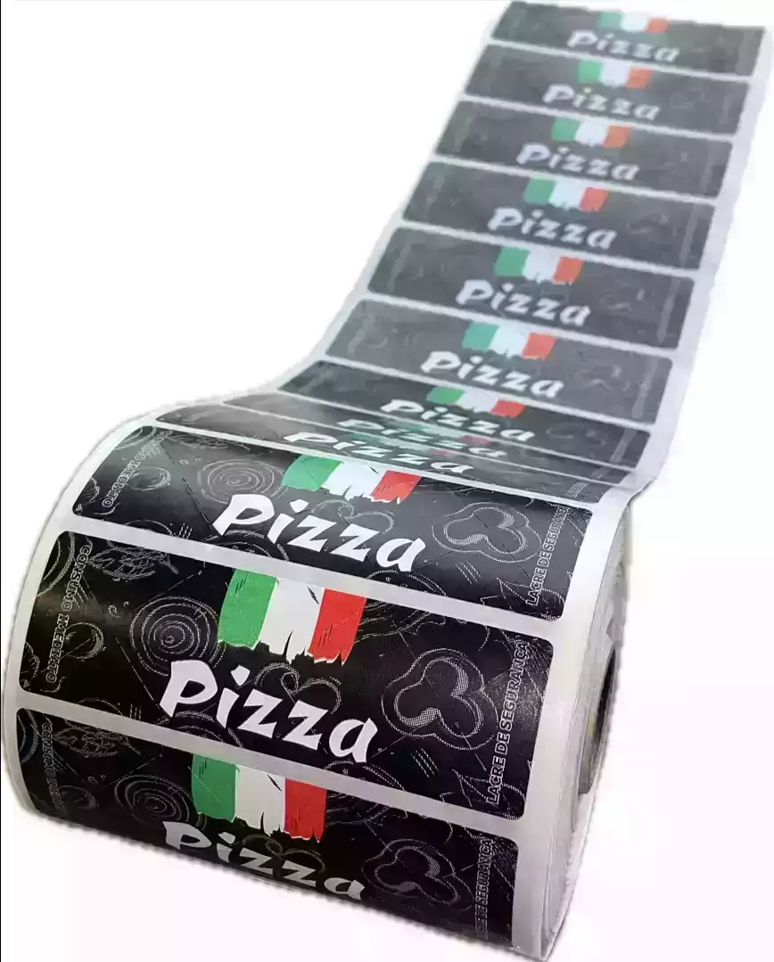 Lacre de Segurança Arte NOVA PIZZA Rolo C/1.000UN