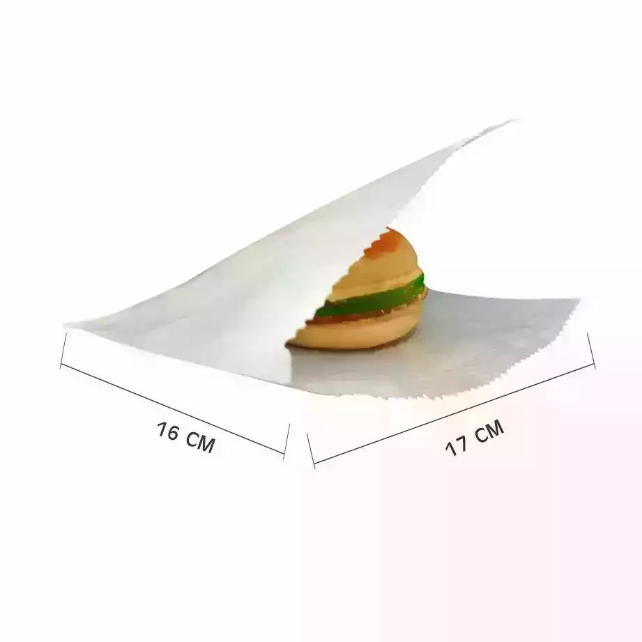 Saquinho De Hamburguer Ph2 Aberto Lateral Branco Sem Impressão 17x16 - C/ 500