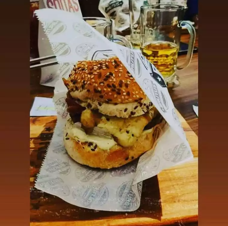10.000 SAQUINHO DE HAMBURGUER COM LATERAL ABERTA PH2 COM BARREIRA DE GORDURA - PERSONALIZADO EM 2 CORES
