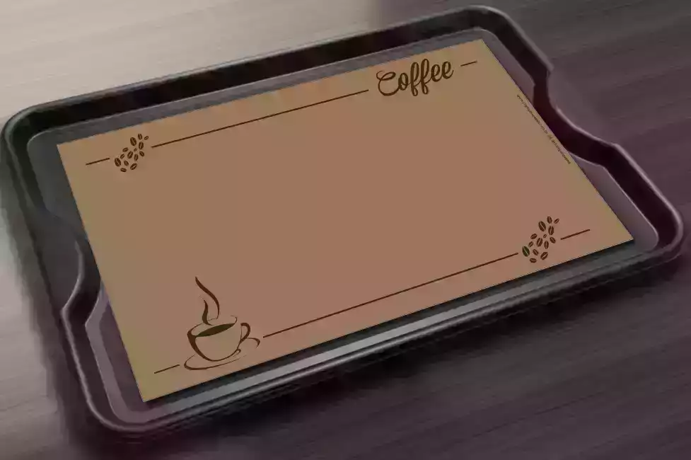 FUNDO DE BANDEJA EM PAPEL KRAFT PARDO ARTE COFFEE 20X30 C/1.000UN